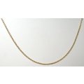 9k / 9ct gold Spiga / Wheat CHAIN: 1.3mm wide, adjustable to 50cm