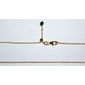 18k / 18ct gold Spiga / Wheat CHAIN: 1.3mm wide, adjustable to 50cm