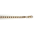 9k / 9ct gold CHAIN: Square curb, 2.9mm wide, 55cm