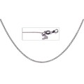 9k / 9ct white gold CHAIN: Wheat or Spiga link, 0.9mm wide, adjustable to 560cm