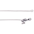 9k / 9ct white gold CHAIN: Wheat or Spiga link, 0.9mm wide, adjustable to 60cm
