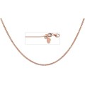 9k / 9ct rose gold CHAIN: Wheat or Spiga link, 1.1mm wide, adjustable to 50cm