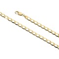 9k / 9ct gold CHAIN: oval curb, 4.5mm wide, 65cm