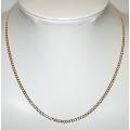 9k / 9ct gold Curb CHAIN: 3mm wide, 55cm