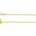 9k / 9ct gold ANKLE CHAIN: long link, 2.2mm wide, 26cm