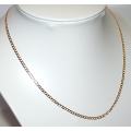 9k / 9ct gold Curb CHAIN: 3mm wide, 55cm