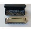 Harmonica in C  - Collectible with company name Good - Year on top. ( NM )