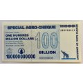 ZIMBABWE 100 Billion Dollars, 10 note bundle
