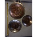 Lot copper plates for display