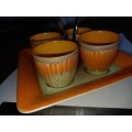 SHELLY DRIP GLAZE EGG CUPS PLEASE SEE..