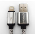 Braided Apple Iphone Lightning to USB fast charge and sync cable 2m, 2.0A (In Stock)