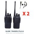 2 PCS Two way radio, BF 888S Walkie Talkie UHF 400 470MHz Long Range 5W Handheld