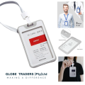 ID Card Holder Protector Pouch with clear window office school ID card holder, divers license holder