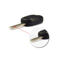 Peugeot 2 Button Remote Key Blank With 407 Blade