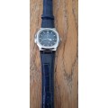 Top Brand Luxury Men`s Wrist Watch Silver Blue