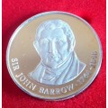 SA PIONEER Medal 19,7g - STERLING SILVER by CAPE MINT in 1980 (.925) - Sir John Barrow (1764-1848)