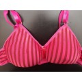 Striped padded bras. Size 32 - 38,  B and C cups