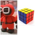 Toy Combo - 1 x Rubik`s Cube + 1 x Squid Game Clay set
