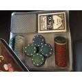 Vintage Boxed in Tin Complete POKER SET nice Gift crazy R1.00