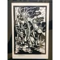 Gregoire Boonzaier - Trees - Linocut