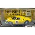 **PRE-LOVED/BOXED** 1/43 Model Best Ferrari 250 LM 1964 #5D - Kyalami 1966