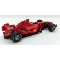 **PRE-LOVED/UNBOXED** 1/38 Shell V-Power F1 Ferrari F2008, Plastic Pull-back Action - Red