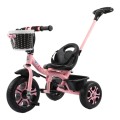 Children`s Hand Push Tricycle 3-Wheel Baby Stroller Carriage With Handle
