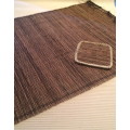 4 WICKER PLACE MATS AND COASTERS - ACCESSORIES