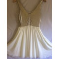 CREAM AND GOLD DRESS - TEENAGE GIRL by Forever New - SIZE 30 (6) - DRESSES - GIRLS