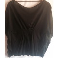 TOP - BLACK - WITH PRINT - LADIES - SIZE SMALL - LADIES CLOTHING - CLOTHING