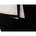 DRESS - MAXI - SILVER AND BLACK - SIZE 32