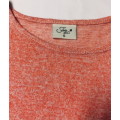 TOPS - DROPPED SLEEVE - TIGHT FIT - TEENAGE GIRL - SIZE 6 (30) - CLOTHING - LADIES - CORAL COLOUR