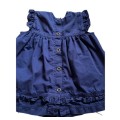 DRESS - GIRL - KIDS - AGE 2 YEARS OLD - NAVY BLUE - MADE IN PORTUGAL - KNEE LENGTH