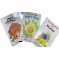 LOOK, TOUCH AND FEEL BOOKS - STROKE HENRY - FLUFFY CHICK - BUSTER - 3 BOOKS FOR ONLY R130.00