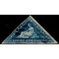 SACC 15c 4d Steel Blue. 1863-4 De La Rue printing