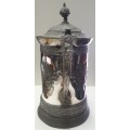 1868 Meriden B Company Victorian silver plated water pitcher.