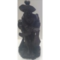 Antique Hand crafted wooden Chinese Fisherman