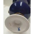 Vintage Meissen Porcelain Urn Vase Cobalt Blue
