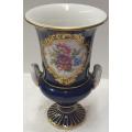 Vintage Meissen Porcelain Urn Vase Cobalt Blue