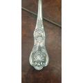 6 LARGE Antique 1855-1900 CHARLES ELLIS and CO Sheffield British Plated Spoons. ( 22.5cm )