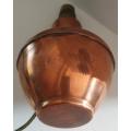 Vintage Rhodesian Sable Copperware Lamp.  ( Working )