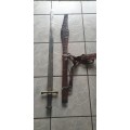 19th Century Kaskara Sword with Sheath