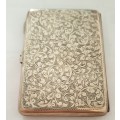 Antique 1909 E J Houlston Birmingham Solid Silver Aide Memoire case With pencil.