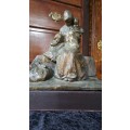 ORIGINAL Italian Signed Decimo Passani ` HOMELESS ` Bronze Sculpture ( 1907- 1940 )