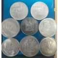 SILVER 80% - R1 Coins - 1966, 67, 68, 69, 75 - (16 x Available)