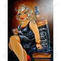 5D DIY FULL DRILL DIAMOND PAINTING BY NUMBER - JACK DANIELS BEAUTY