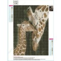 5D DIY FULL DRILL DIAMOND PAINTING BY NUMBER - MOMMY AND BABY GIRAFFE