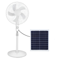 16 INCH SOLAR RECHARGEABLE STAND FAN