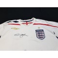 David Beckham Signed England Soccer Shirt 2007-2009