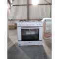 6 BURNER WHITE GAS STOVE - SECOND HAND - NOT BOXED
